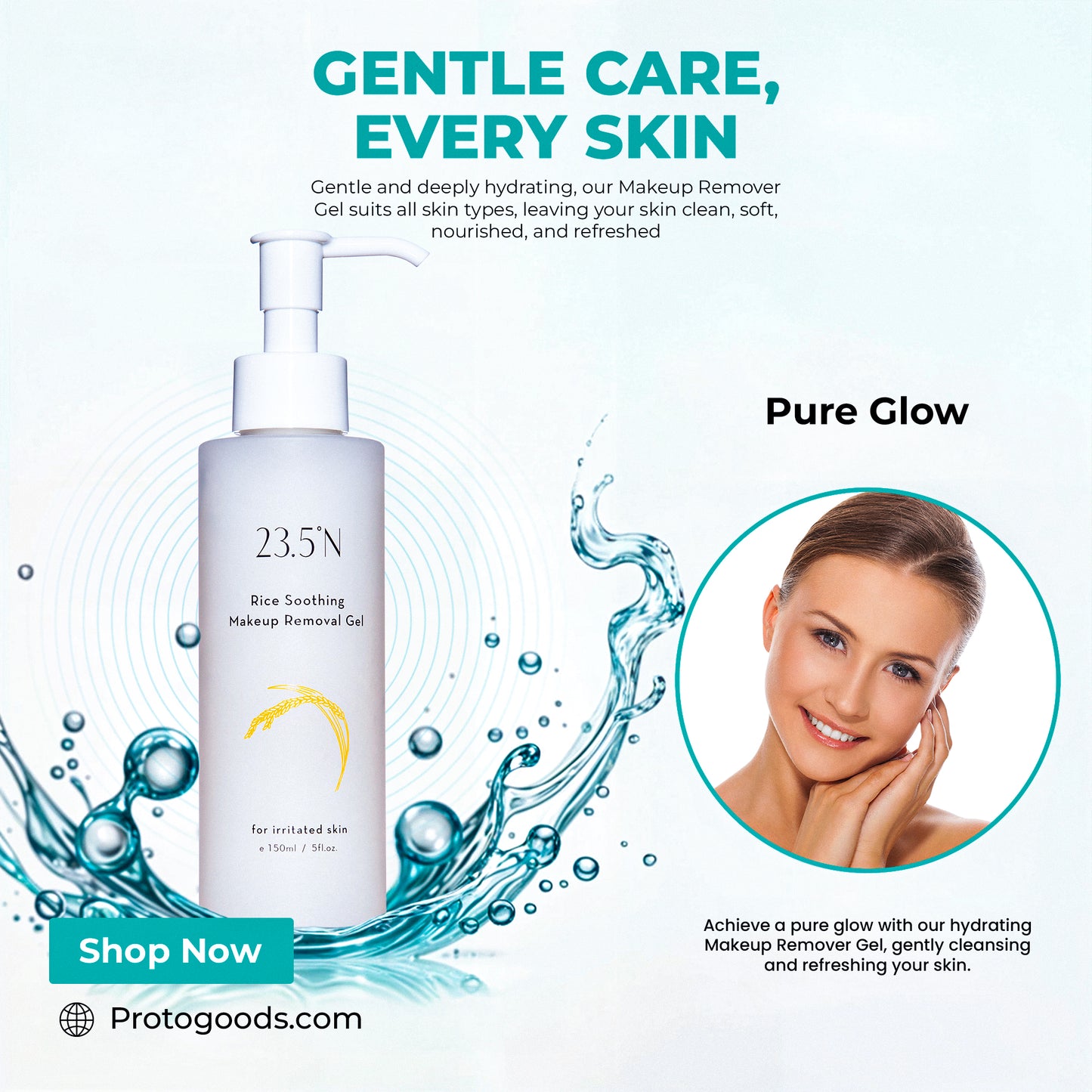 Rice Soothing Makeup Removal Gel 150mL