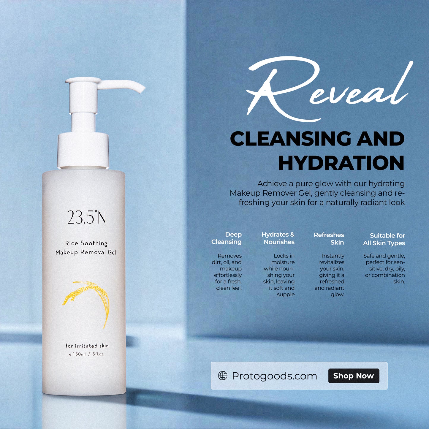 Rice Soothing Makeup Removal Gel 150mL